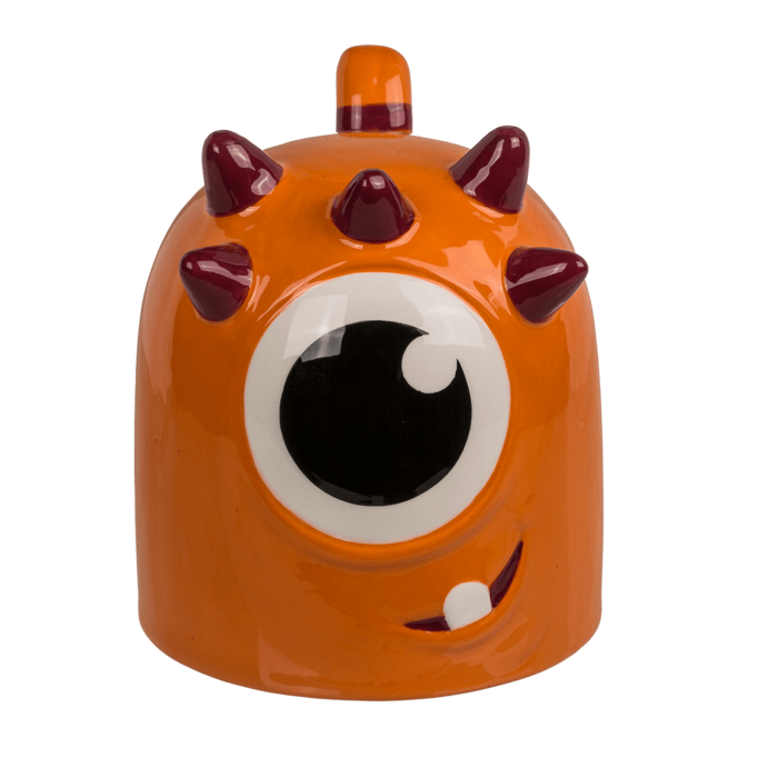 Upside Down Mug, Monster, orange, ca. 12 x 14 cm, - Image 4