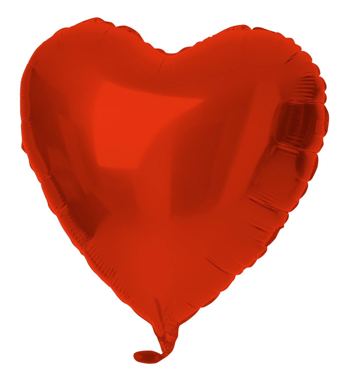 Foil Balloon Heart-shaped Red Metallic Matt - 45 cm