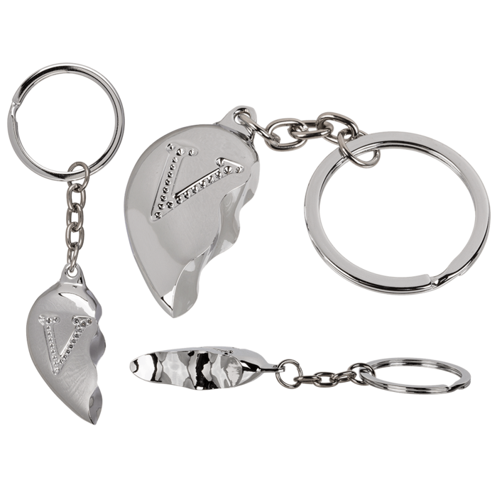 Metal Keychain, Broken Heart,