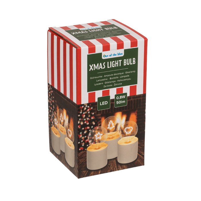 Motif light bulb, Christmas, 8,5 x 16 cm, - Image 3
