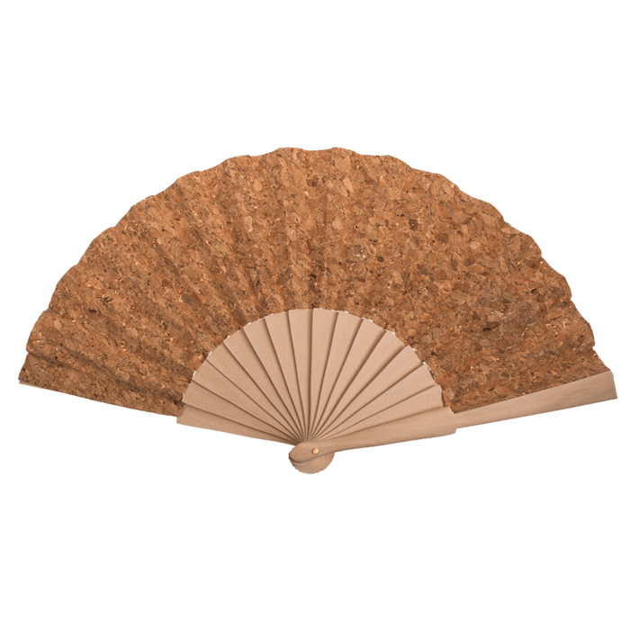 Wooden Fan, cork, - Image 3
