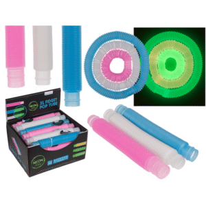 XL Fidget Pop Tube, Glow in the dark,