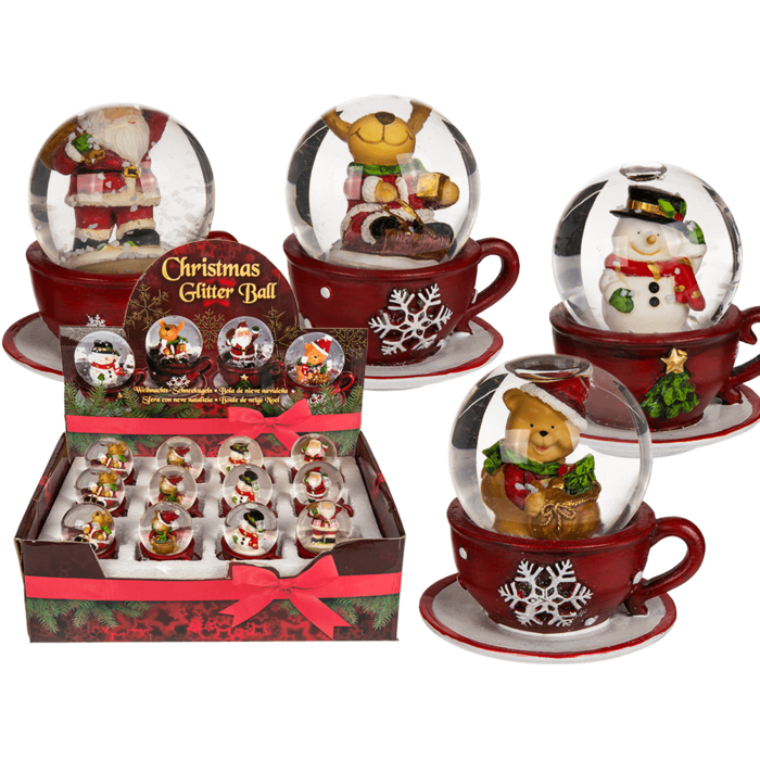 Polyresin snow globe, Christmas figurines,