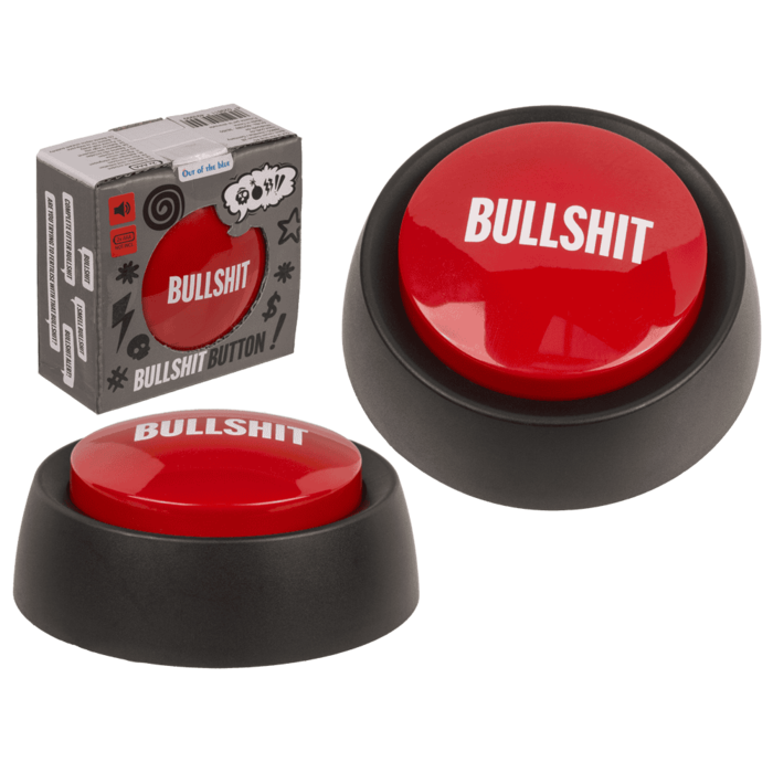Bullshit Button, 9 cm, mit 6 sounds,