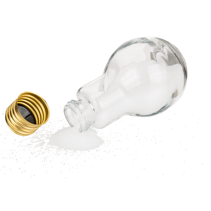 Glass salt & pepper shaker, Bulb, - Image 4