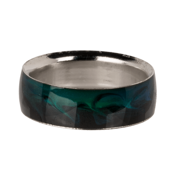 Stainless steel mood ring, Waves, - Image 4