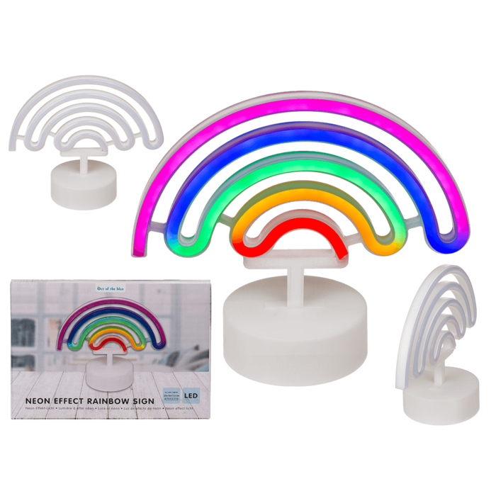 Neon light, Rainbow, ca. 25 x 10 x 17,5 cm,