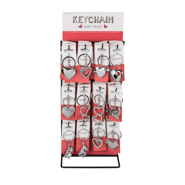 Metal Keychain, Heart, - Image 2