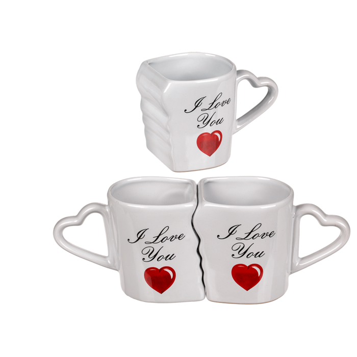 Double mug, I love you,