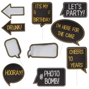 Photobooth Set - Shining Glam - 10 pieces