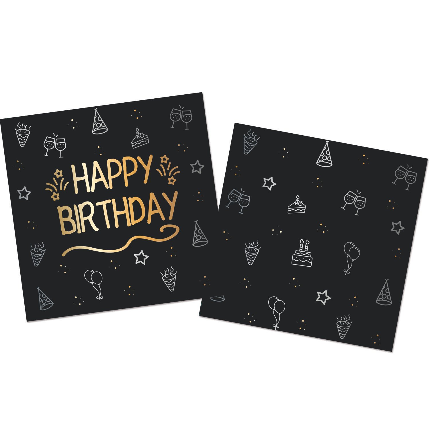 Napkins - Shining Glam - 33 x 33 cm - 16 pieces