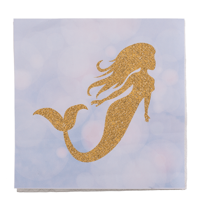 Paper napkins, Mermaid, ca. 33 x 33 cm, - Image 3