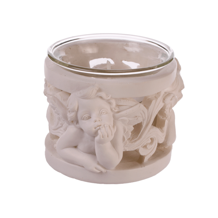 Polyresin tealight holder, Angel, - Image 4