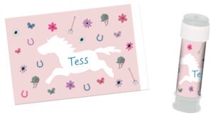 Bubbles Soap Sticker - Happy Horse - 6 pieces