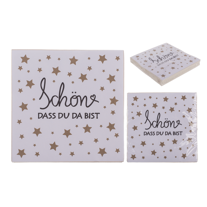 Paper napkins, Schön, dass Du da bist,