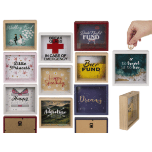 Item set, Wooden Saving Banks,