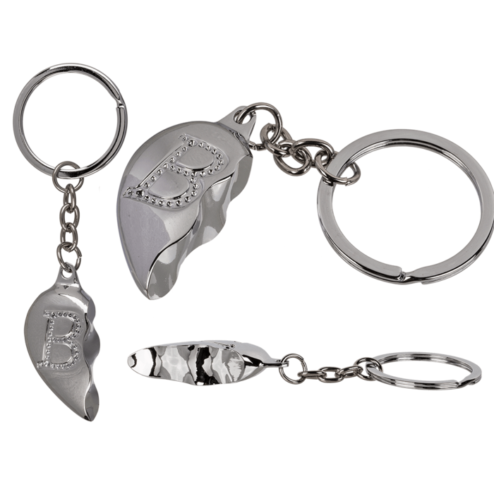 Metal Keychain, Broken Heart,