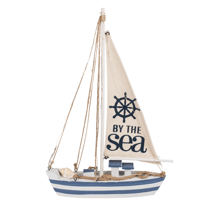 Wooden sailing boat with 11 LED, - Image 2
