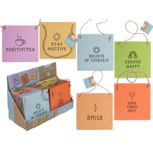 Cardboard wall sign, Pastel, ca. 18 x 18 cm,