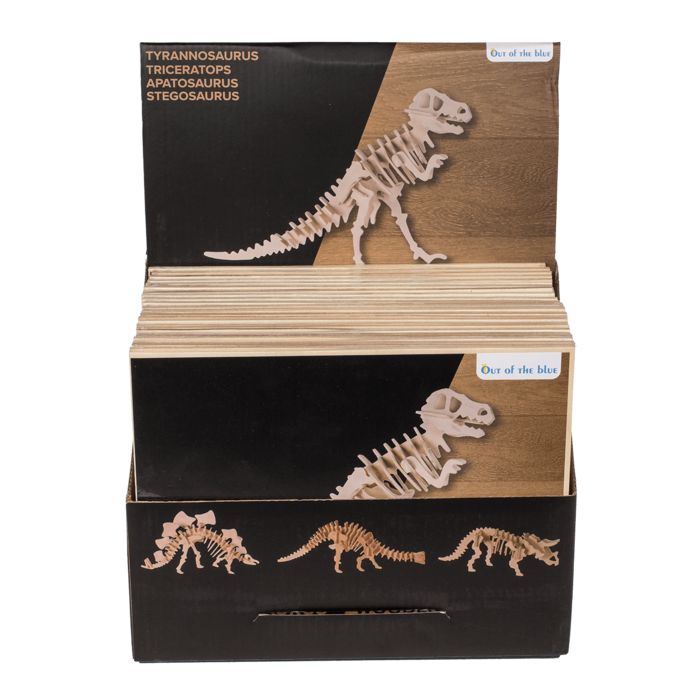 Natural Wooden 3D Puzzle, Dinosaur Skeleton I, - Image 2