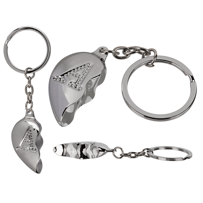 Metal Keychain, Broken Heart,