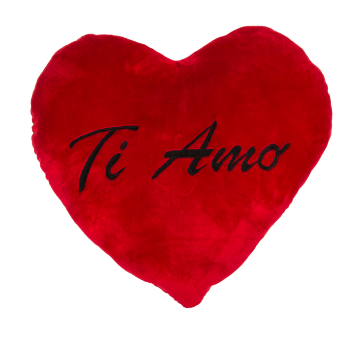 XXL-Red plush heart, TI AMO, - Image 2