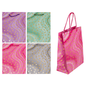 Paper bag, Golden Dots, - 180774#