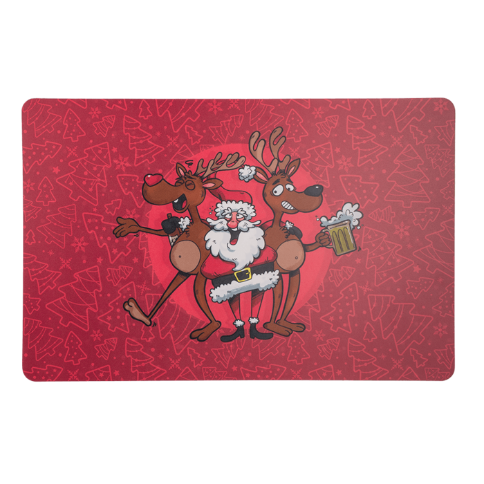 Polypropylen placemat, Crazy Santa, - Image 2