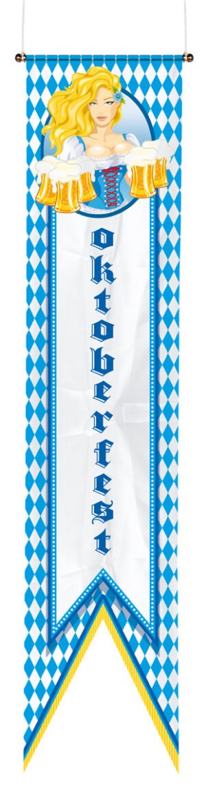 October Beer Festival Beer Mug Banner - 40x180 cm