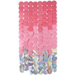 Party Backdrop - Dazzling in Pink - Circle - 80 x 170 cm