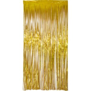 Party Curtain - Laser Beam Gold - 1 x 2 m