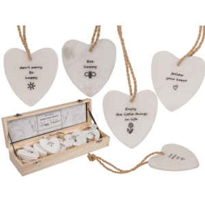 Marble hearts, Happy Hearts, for hanging,