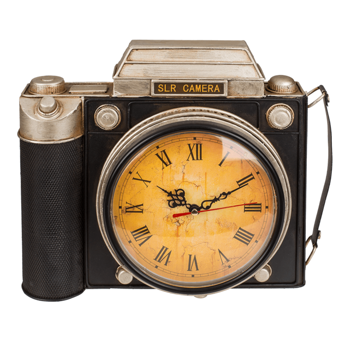 Metal key box, camera with clock, - Image 2