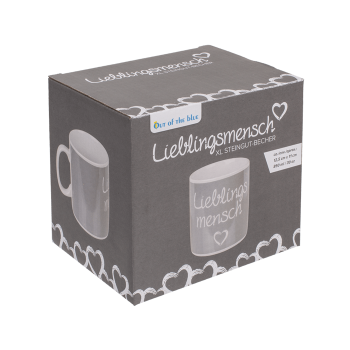 Mug, Lieblingsmensch, ca. 12,5 x 11 cn, - Image 3