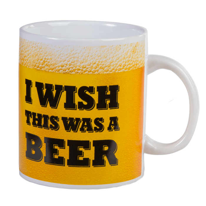 Coffee Mug, I wish this was a beer, - Image 3