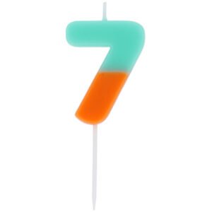 Candle - Stripetastic - Number 7