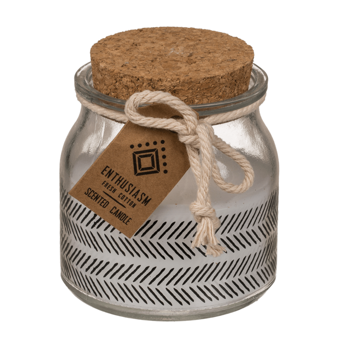 Scented candle (fresh cotton) in glass, - Image 3