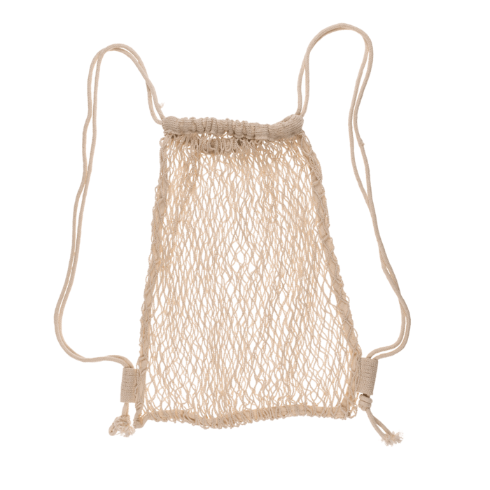Natural coloured rope-backpack, ca. 34 x 42 cm, - Image 2