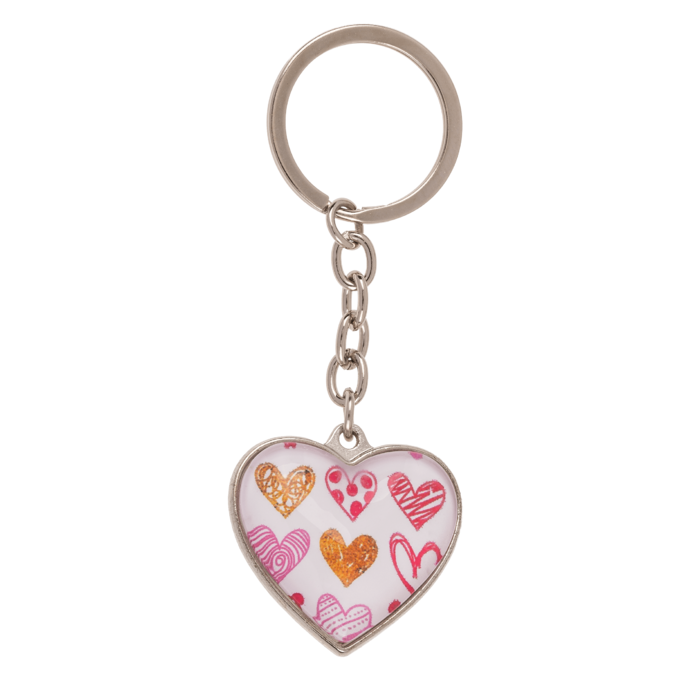 Metal keychain, Hearts, - Image 3