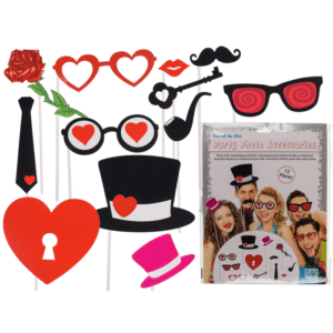 Party photo accessories on stick,