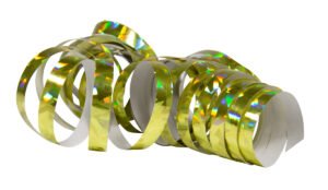 Serpentines Holographic Gold 4m - 2 pieces