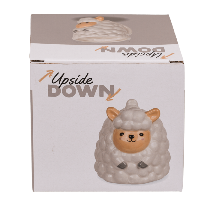 Upside Down Mug, Sheep, ca. 12 x 14 cm, ceramic - Image 2