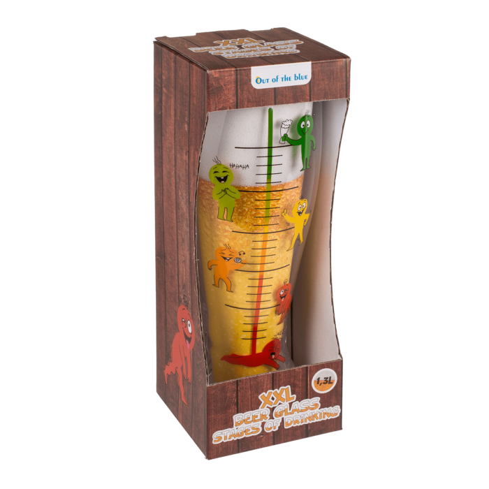 XXL Beer Glass, Stages of Drinking, - Image 3