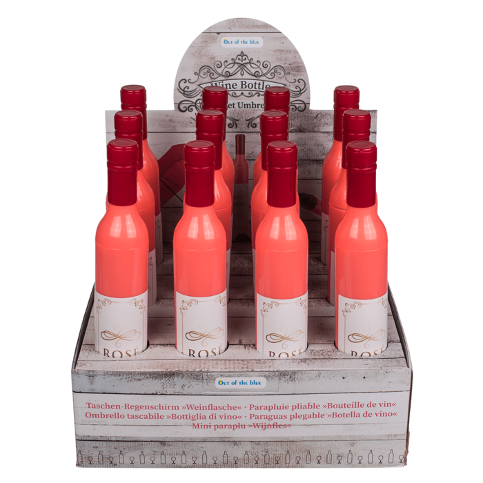 Pocket Umbrella, Rose Wine bottle, - Image 2