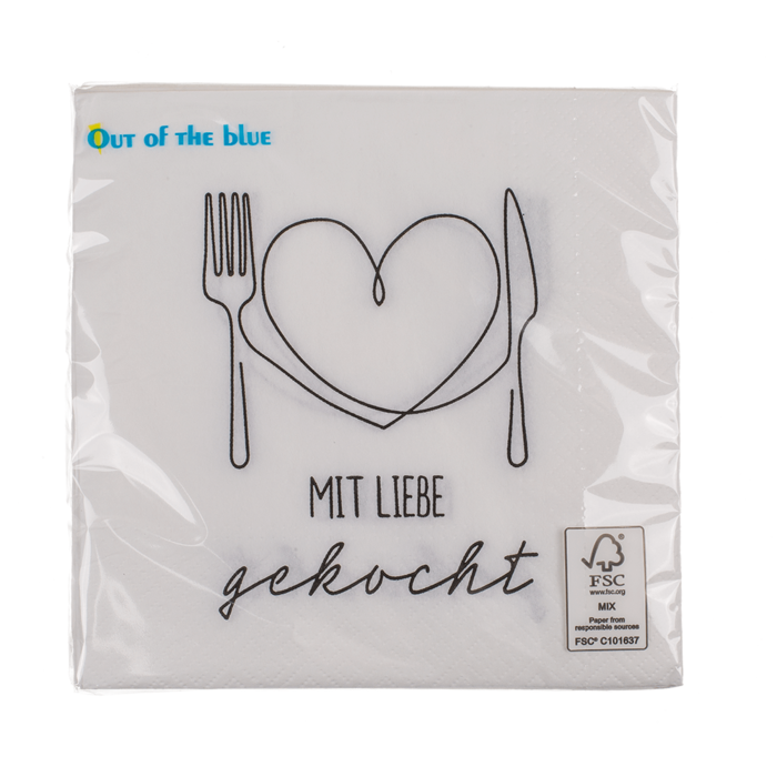 Paper napkins, Mit Liebe gekocht, - Image 2