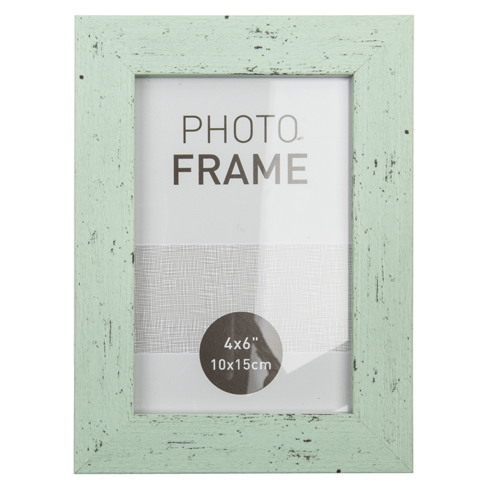 Pastel coloured plastic photo frame in wooden, - Image 2