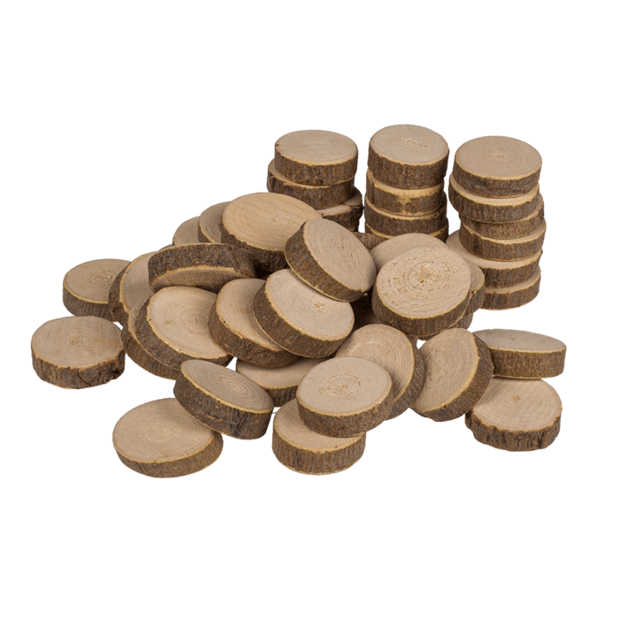 Wooden decoration slices small, - Image 3