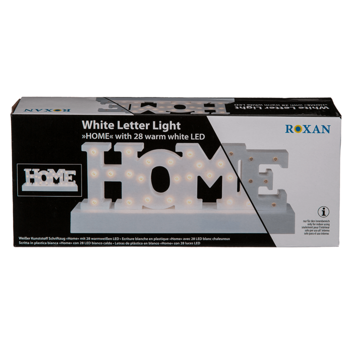 White plastic letter light, Home, - Image 4