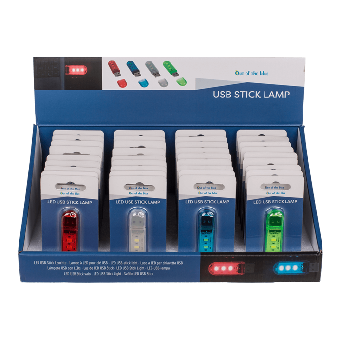 3 LED USB lamp, 6 cm, 4 colours ass., - Image 2