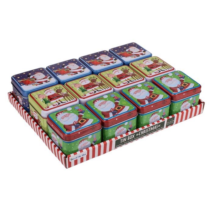 Square tin box, Chrismtas, - Image 3